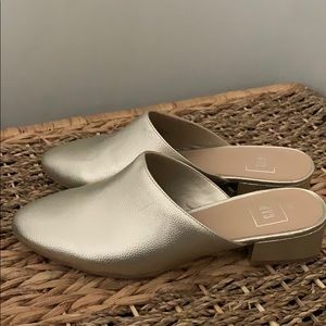 Brand New Gold Slip-on Shoes - Size 10